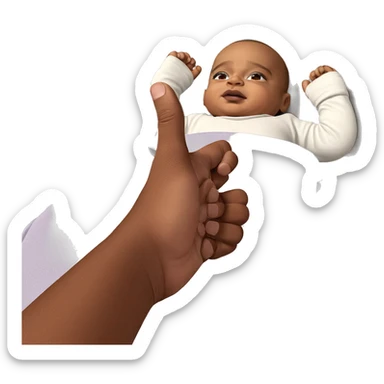 pov of a baby boy sticker