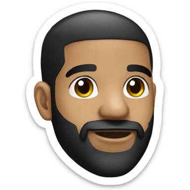 Drake with all black tuxedo  sticker