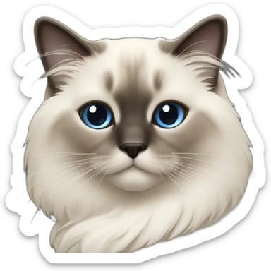 Birman cat sticker