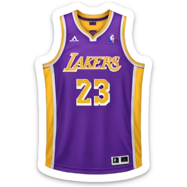 los angeles lakers jersey sticker