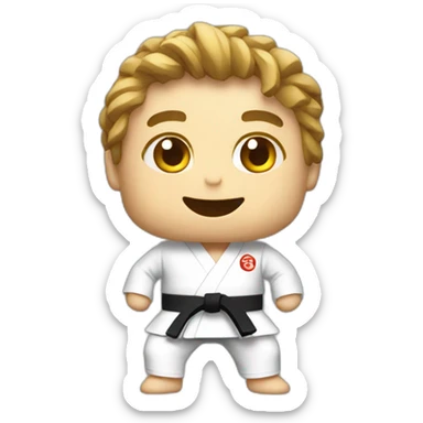 Ceinture de karate sticker