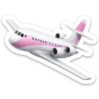 avion rosa sticker