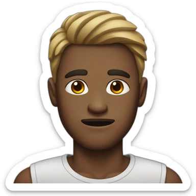 guy with a bruise sticker