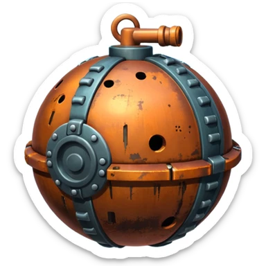 sea ​​mine sticker