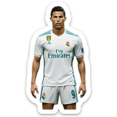 cristiano ronaldo at real madrid sticker