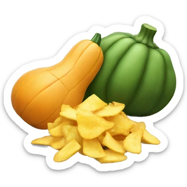 squash and chips sticker