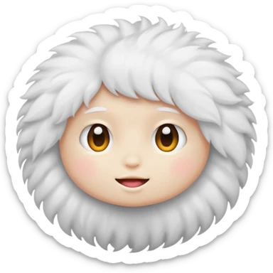 cosmetic setting Powder puff sticker