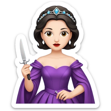 Gosto Man Opera singer with a knife  sticker