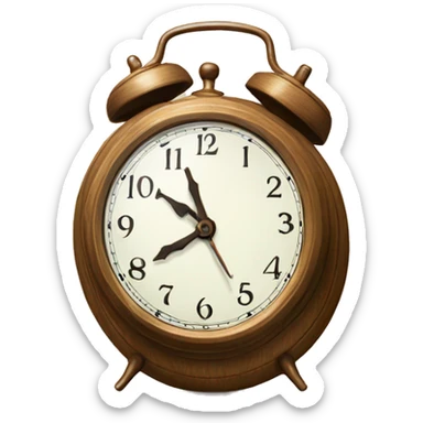 Clock that tea sticker