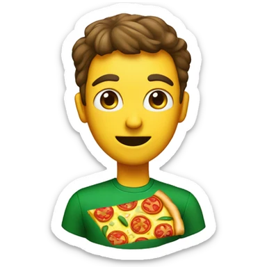 Italian with pineapple pizza sticker