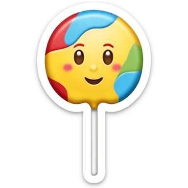 Realistic chupa chups lollipop sticker
