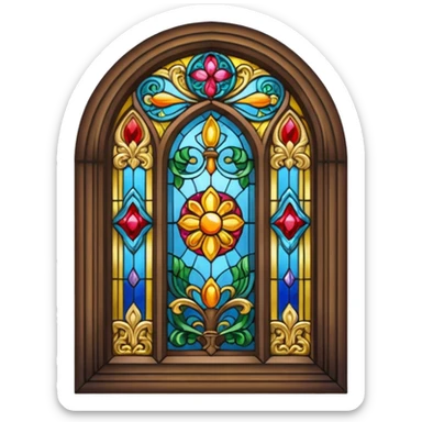 Stained glass window sticker
