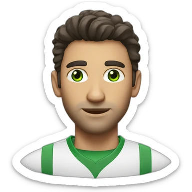 joao almeida team leader with green eyes sticker