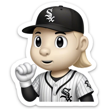 Chicago white Sox mascot southpaw sticker