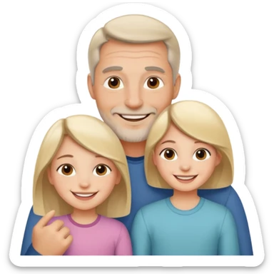 Papa y hija sticker