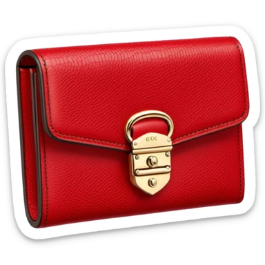 Cartera roja gucci sticker