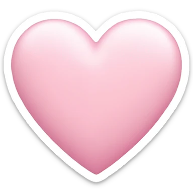 Sweet pastel pink heart  sticker