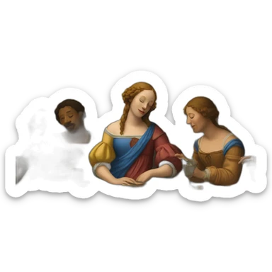 Renaissance painting  sticker