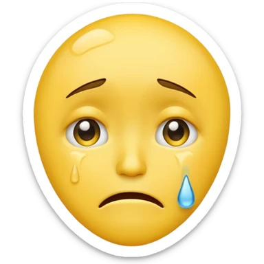 Cry iphone emoji sticker