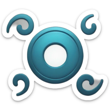 rotate symbol sticker