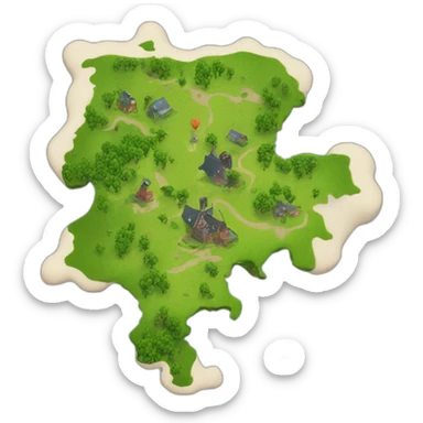 Fortnite map of the Netherlands sticker