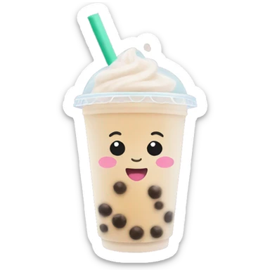Bubble tea sticker