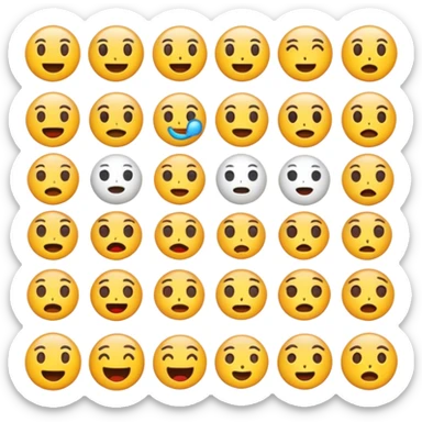 All emoji’s that have ever existed in one sticker