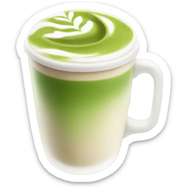 matcha latte sticker