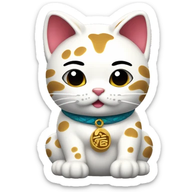 maneki neko sticker