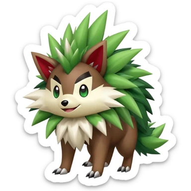 Shiny Zigzagoon-Shaymin-hybrid, full body sticker