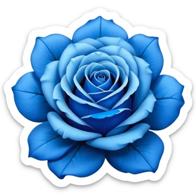Blue roses sticker