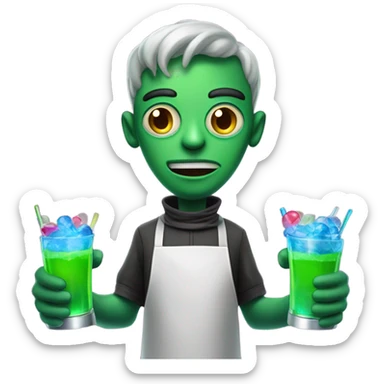 martian barman sticker