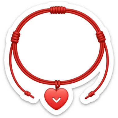 Red string of fate sticker