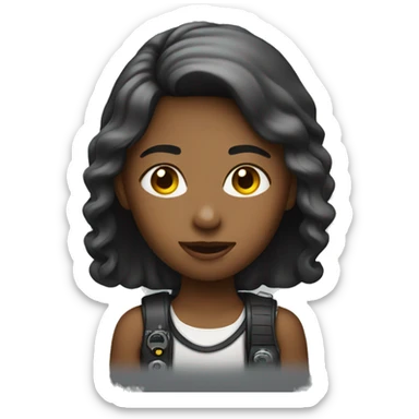 The girl is a photographer sticker