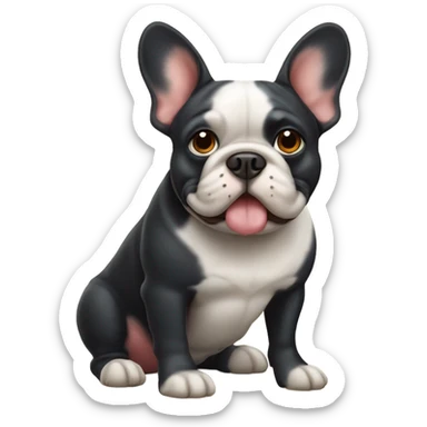 french bull dog  sticker