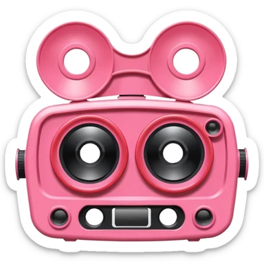 pinke viewmaster sticker