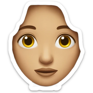 Tired beautiful woman sticker