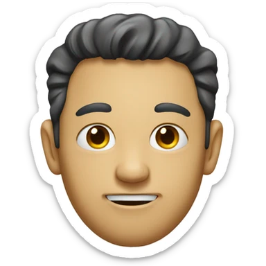 Face that sticks its tong out  sticker