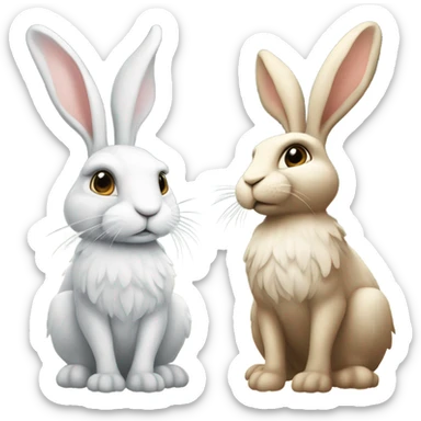 Hase with Engel sticker