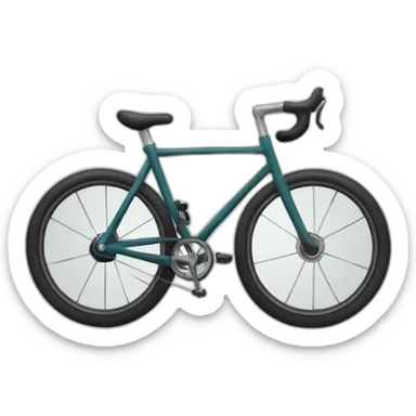 bicycle handlebars and the front wheel sticker