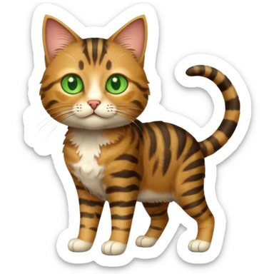 cat with a bug leg sticker