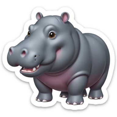 Hippopotamus sticker