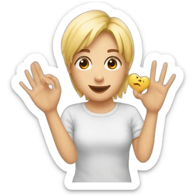 Cœur avec mes mains sticker