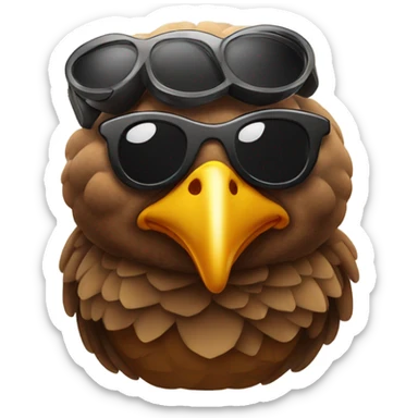 Turkey with sunglasses sticker