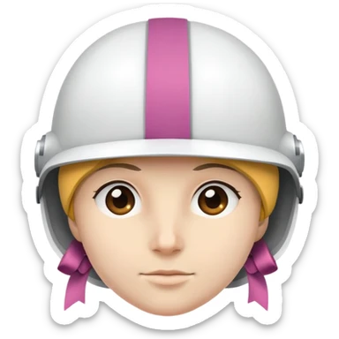 Cascos con lacito sticker