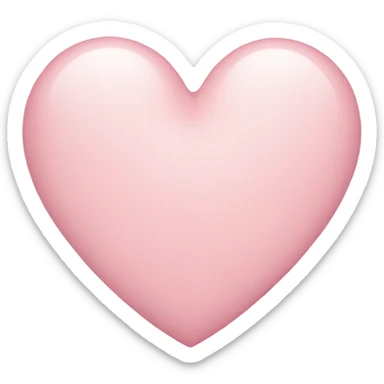 Pastel pink heart  sticker