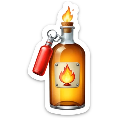 molotov cocktail sticker