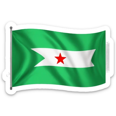 Green Syria flag sticker
