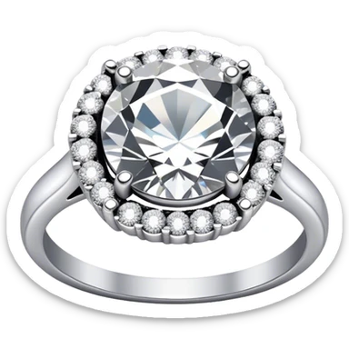 Diamond ring sticker