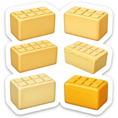 Flavored Butter Blocks sticker